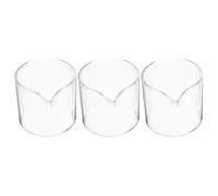 OSALADI Lot de 3 Pichets en Verre Dépoli 60 Ml sans Poignée Petit Pichet à Lait pour Café Distributeur de Sirop Bar à Café Latte Art et Service Précis