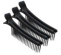 OSALADI Lot de 3 Pinces à Cheveux Noir pour Coiffure Professionnelle, Clips à Racines pour Volume, Épingles Salon Légères et Solide, Accessoires Coiffure pour Cheveux Bouclés et Mise