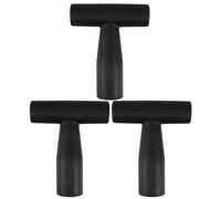 OSALADI Lot de 3 Poignées en Plastique en T pour Pelle Râteau et Fourche Manche de Rechange Robuste Prise en Main D Diamètre Intérieur 34 CM Accessoire de Réparation pour Outils de