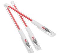 OSALADI Lot de 3 Stylos de Marquage pour Microblading Rouges, Waterproof, Pointes Fines pour Cartographie des Sourcils, Outils de Tatouage Professionnels Adaptés Marquage Précis Peau