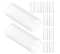 OSALADI Lot de 30 Manchons de Batterie AAA en Plastique Blanc Tubes Adaptateurs pour Piles Supports de Protection Courts-Circuits Isolants Thermiques pour Usage Électronique Domestique