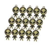 OSALADI Lot De 30 Pendentifs Extra-terrestres Chics Breloques Vintage En Métal Pour Boucles Doreilles Décoration De Bijoux