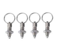 OSALADI Lot De 4 Boutons De Traction À Piston Dindexation Avec Goupille De Verrouillage En Acier Inoxydable
