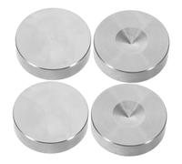 OSALADI Lot de 4 Coussinets D'isolation Anti-Vibrations en Acier Inoxydable 23,5 X 7 Mm pour Pieds de Haut-Parleur et Amplificateur, Patins Amortisseurs pour Caisson de Basses