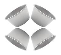 OSALADI Lot de 4 Moules à Pudding Multifonctions en Acier à Haute Teneur en Carbone Tasse à Pudding Portable Caissette à Pâtisserie pour Muffins Gelées et Cuisson Maison