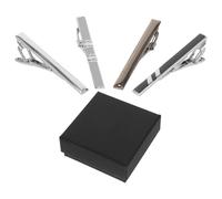 OSALADI Lot de 4 Pinces à Cravate en Cuivre Robustes et Délicates, Style Classique et Chic, Accessoires pour Rendez-négociations Professionnelles Couleur Aléatoire