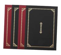 OSALADI Lot De 4 Protège-Certificats D'Honneur Porte-Certificats Porte-Certificats Avec Couverture De Récompense Protège-Certificat Papier Protecteur