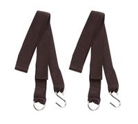 OSALADI Lot de 4 Sangles Suspendre en Nylon Noir pour Hamac et Balançoire d'arbre avec 2 Crochets en S Robustes Sangles Ultra Épaisses Résistantes pour Usage Extérieur et Camping