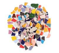OSALADI Lot de 400g de Tesselles de Mosaïque en Céramique Irrégulières pour Créations Artisanales, Matériau Artistique Unique pour Boîtes à Bijoux et Décoration Intérieure