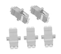 OSALADI Lot De 5 Adaptateurs Fibre Optique LC Duplex Plastique Gris Coupleur LC Fiable Usage Réseau Télécom Data Center