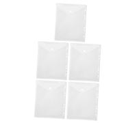 OSALADI Lot De 5 Pochettes Pour Album Photo A4 Classeur Robuste Protection De Fichiers Classeur Transparent Cinq Pochettes Protection De Page Protection De Fichiers Multifonction