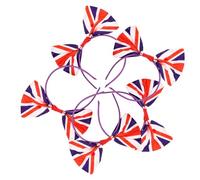 OSALADI Lot de 5 Serrage-Têtes Nœuds Extensibles Éléments Drapeau Britannique Bandeaux Décoratifs Taille Unique pour Festival et Fête Sportive UK