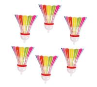OSALADI Lot de 6 Ballons de Sport pour Fête en Polyéthylène, Ballon Badminton Gonflable Petit Format Multicolore, Décorations Anniversaire Thème Sport Polyvalentes