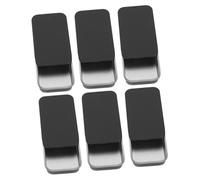 OSALADI Lot de 6 Boîtes en Fer-Blanc à Couvercle Coulissant 80X50X15Mm Boîte Vintage Noire Mate Vide pour Bonbons et Pilules Organisateur Compact pour Usage Quotidien