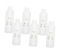 OSALADI Lot de 6 Bouteilles d'eau Bénite Décoratives 250 ML en Plastique Transparent Petites Bouteilles d'eau pour Décorations de Mariage Baptême et Fêtes Religieuses