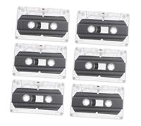 OSALADI Lot de 6 Cassettes Audio Vierges de 30 pour Bricolage Étui Rigide Transparent, Cassettes Enregistrables pour Messages de Vœux et Fêtes, Compatibles Enregistrement DIY, Matériel