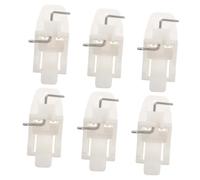 OSALADI Lot De 6 Clips Pour Étagère De Congélateur Boucles Pour Réfrigérateur Pièces De Rechange Pour Étagère Carrée Clip Pour Étagère Commerciale Pièces De Congélateur Plastique