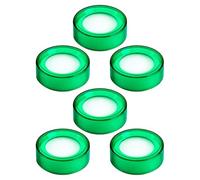 OSALADI Lot de 6 Éponges Hydratantes Transparentes Vertes pour Doigts - Coussinets Mouillants Antidérapants pour Compter L'Argenté - Outil Professionnel pour Bureau et Finance