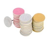 OSALADI Lot de 60 Disques de Ponçage Auto-adhésifs 25 Mm 80 180 240 pour Ponceuse à Ongles Électrique, Accessoires pour Manucure et Pédicure, Lime à Ongles et Râpe pour Soin des Pieds