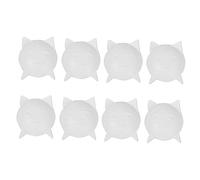 OSALADI Lot De 8 Autocollants Anti-Collision Pour Protection Murale Butée De Porte Bande Anti-Collision Intérieure Gel De Silice Blanc