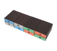 OSALADI Lot De 8 Blocs De Ponçage En Éponge Pour Bois Tampons De Ponçage Disque De Flocage Pour Préparation Papier De Verre Éponge Papier De Verre Sec Et Humide