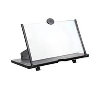 OSALADI Loupe d'Écran de Téléphone Portable Amplificateur Simple Support Anti-Dérapant ABS 1-2 Mètres pour Films et Jeux Design Compact Noir