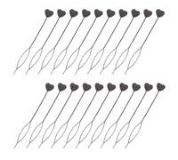 OSALADI Machine à Perles pour Tresses Cheveux, 20 Pcs Outil à Perles Noir de Cœur, Accessoire Coiffure pour Tresses et Queues de Cheval, Outil de Tressage Pratique pour Soins Capillaires