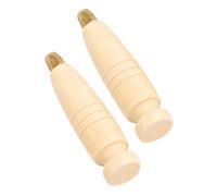 OSALADI Manches D'alène Outil de Réparation Fiable et Polyvalent en Bois Lot de 2 pour Couture Cuir pour Bricolage et Artisanat du Cuir