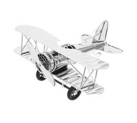 OSALADI Maquette Avion Vintage en Fer Forgé, Décoration Intérieure Rétro, Modèle Réduit Avion Ancien Grand Format pour Bureau, Salon et Collection, Ornement Métallique Décoratif