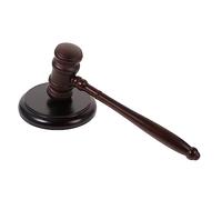 OSALADI Marteau Dauction Bois avec Socle Marteau de Juge pour Enchères Jeu de Rôle Garçon Fille et Accessoire de Jugement Gavel et Bloc pour et Commissaires Priseurs
