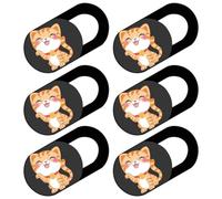 OSALADI Mini Cache De Confidentialité - Lot De 6 Caches Coulissants pour Ordinateur Portable Tablette Webcam Caméra pour Une Sécurité Renforcée