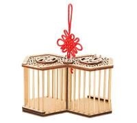 OSALADI Mini cage suspendue en bambou et cuivre pour grillons, portable | Observation et élevage de petits animaux, rangement facile, pour enfants, usage nature et science