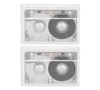 OSALADI Mini Cassettes Audio Vierges 60 Minutes 2pcs Plastique Compact pour enregistreur Vocal et Machines d’Interview pour Musique et Cours de Langues
