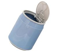 OSALADI Mini Poubelle de Bureau 18L avec Couvercle Poubelle de Comptoir Compacte en Plastique Bleu Petite Corbeille à Papier pour Bureau et Chambre Rangement Pratique et Hygiénique