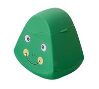 OSALADI Mini Poubelle de Bureau en Polypropylène Couvercle, Récipient à Articles Divers Petit Format, Poubelle de Table Verte, Bac de Rangement pour Maison, Bureau et Voiture