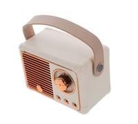 OSALADI Mini Retro Portable Speaker Vintage Wireless Subwoofer with Handle for Outdoor Travel and Party Use