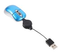 OSALADI Mini Souris Optique Rétractable pour Voyage Design Ergonomique Compacte pour Ordinateurs Portables Couleur Aléatoire