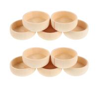 OSALADI Mini Unfinished Wood Bowls For Painting Small DIY Blank Wooden Bowls For Craft Hand-painted Graffiti And Snack Containers