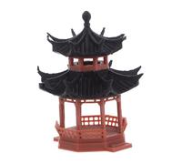 OSALADI Modèle de Table de Sable rétro Figurine de bonsaï Pot de Fleur Zen Architecture Chinoise Diorama Maison de poupée décor de Micro-Paysage fée de Bureau Plastique Café