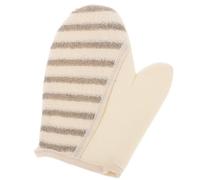 OSALADI Moufles Exfoliants en Lin 2pcs Corps Dos, Nettoyage en Profondeur, Utilisation Polyvalente, pour Spa et Bains