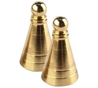 OSALADI Moule à Cônes de Parfum en Laiton Doré, Lot de 2 Pièces pour Fabrication DIY, Forme Cône Finement Travaillée, Outil Créatif pour Décoration Maison