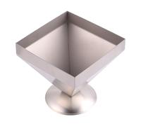 OSALADI Moule Pyramidal en Acier Inoxydable 11X11 CM, Moule Alimentaire Carré Cuisine Domestique, Outil Solide pour Préparer Viande et Riz