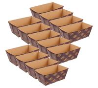 OSALADI Moules à Pâtisserie en Papier Rectangulaires Petits Format 50 Pièces, Caissettes à Cupcakes Alimentaires en Papier Ondulé, Moules Multifonctions pour Cuisson et Emballage