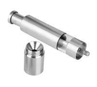 OSALADI Moulin à Poivre Manuel en Acier Inoxydable Pressable Petit Broyeur Cuisine 78 MM Bouton-Poussoir Intégré Moulin à Sel et Épices Usage Domestique et Professionnel