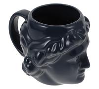 OSALADI Mug en Céramique Tête de David Bleu, Grosse Capacité 400 Ml, Tasse à Thé Créative pour Café, Eau et Lait, Design Sculpture Antique Grecque Apollo, Gobelet Multifonction pour