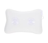 OSALADI Oreiller de Bain Spa à Ventouse 3D en Maille Blanche, Appui-tête Confortable et Stable pour Vasque, Accessoire de Bain Ergonomique pour Détente et Relaxation