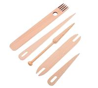 OSALADI Outils De Métier à Tisser Peigne avec Bâton Bois De Tissage avec Aiguilles Et Navette