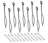 OSALADI Outils pour Dreadlocks 30 Pièces Crochets à Cheveux Réutilisables en Plastique Aiguille à Crochet Portable pour Coiffure et Salon, Accessoire Polyvalent pour Tissage et Coiffures