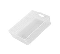 OSALADI Panier de Rangement Plastique Creux pour Fichiers Organisateur de Documents pour Bureau et Maison Blanc