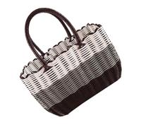 OSALADI Panier de Tressé en Plastique avec Poignée, Panier de Rangement pour Articles Divers, Design Pratique et Léger pour Salle de Bain Cuisine